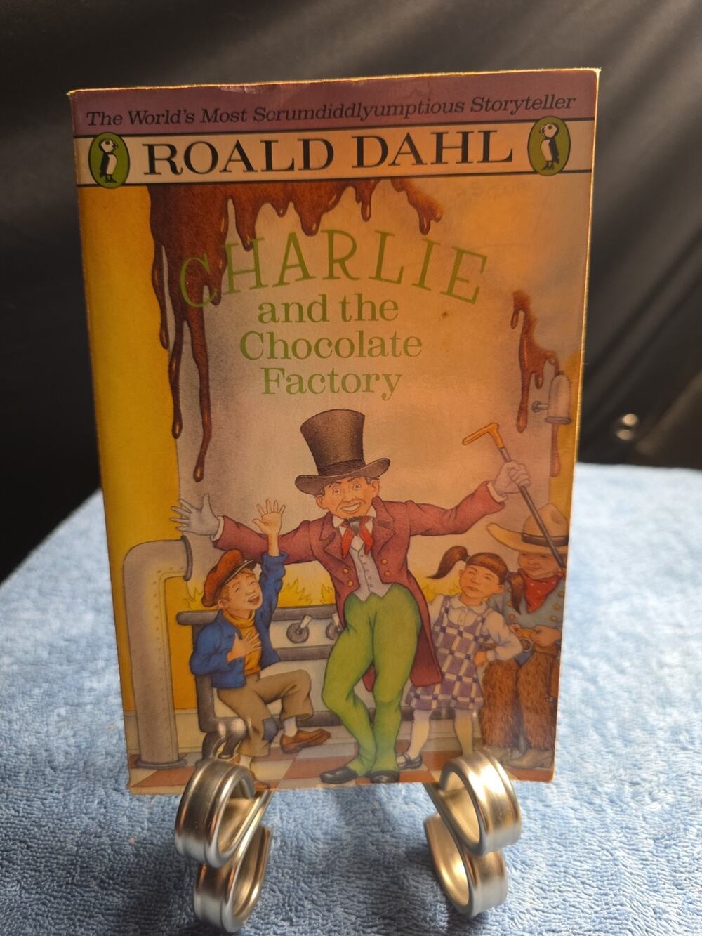 Vintage Charlie and the Chocolate Factory Roald Dahl 1988 Puffin Paperback Book